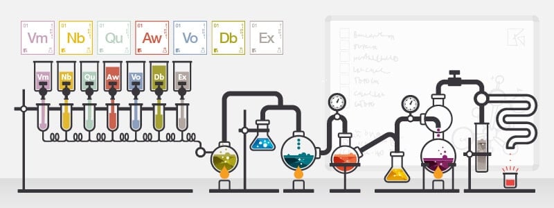 Chemistry set drawing