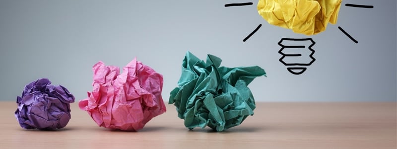 Bits of scrumpled up paper
