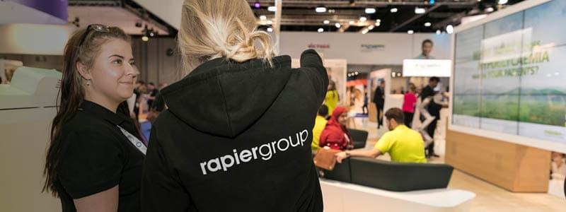 Rapiergroup staff at an event