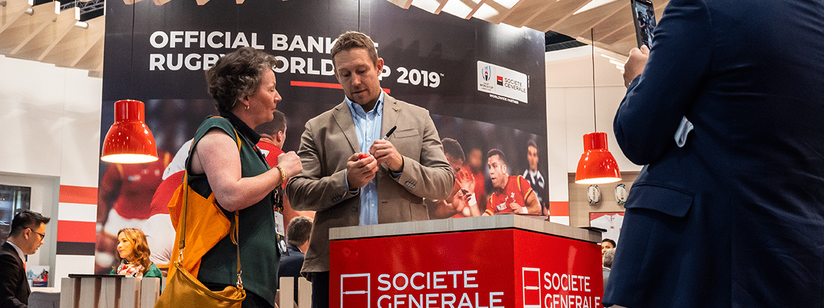 Societe General stand at Sibos