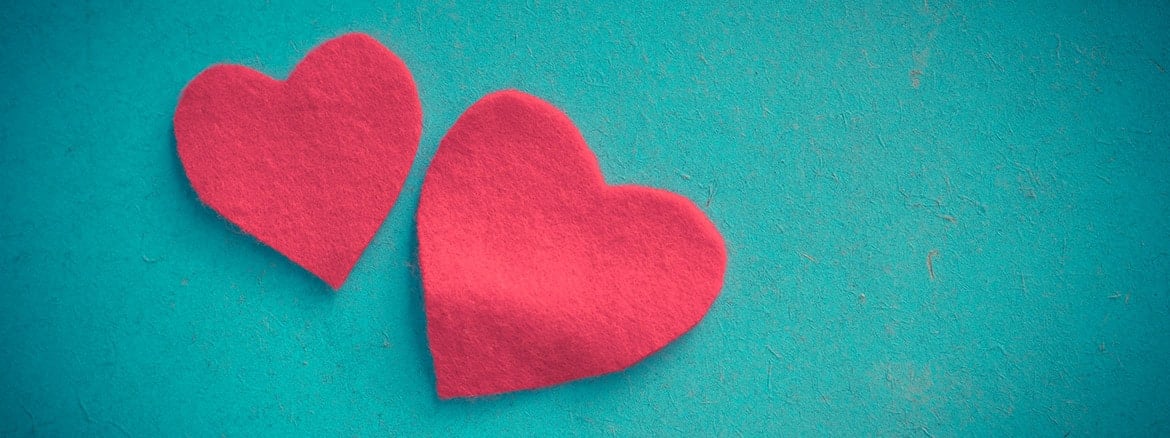 Felt hearts