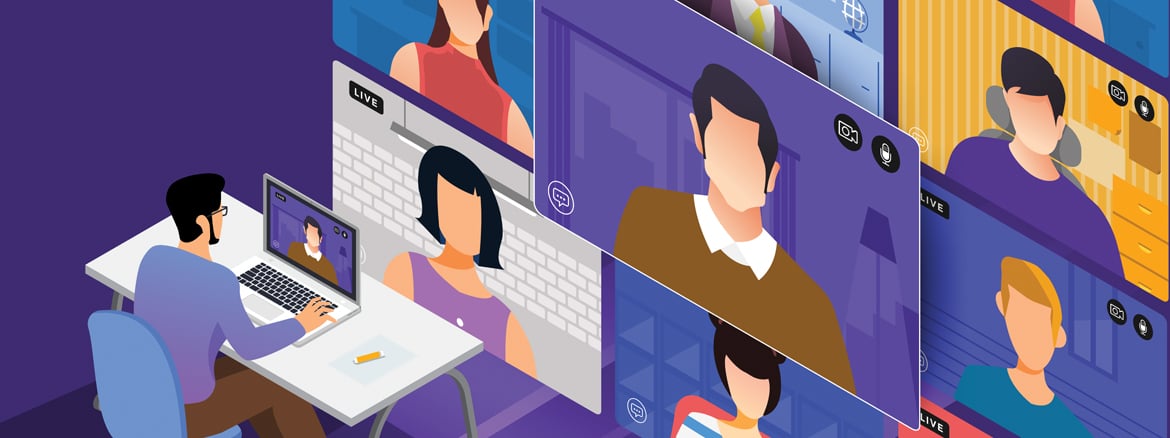 Video conference screens