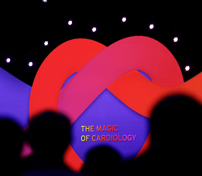 Heart shaped branding at ECS Congress 2022