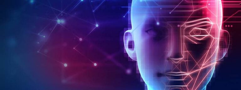 An AI human face
