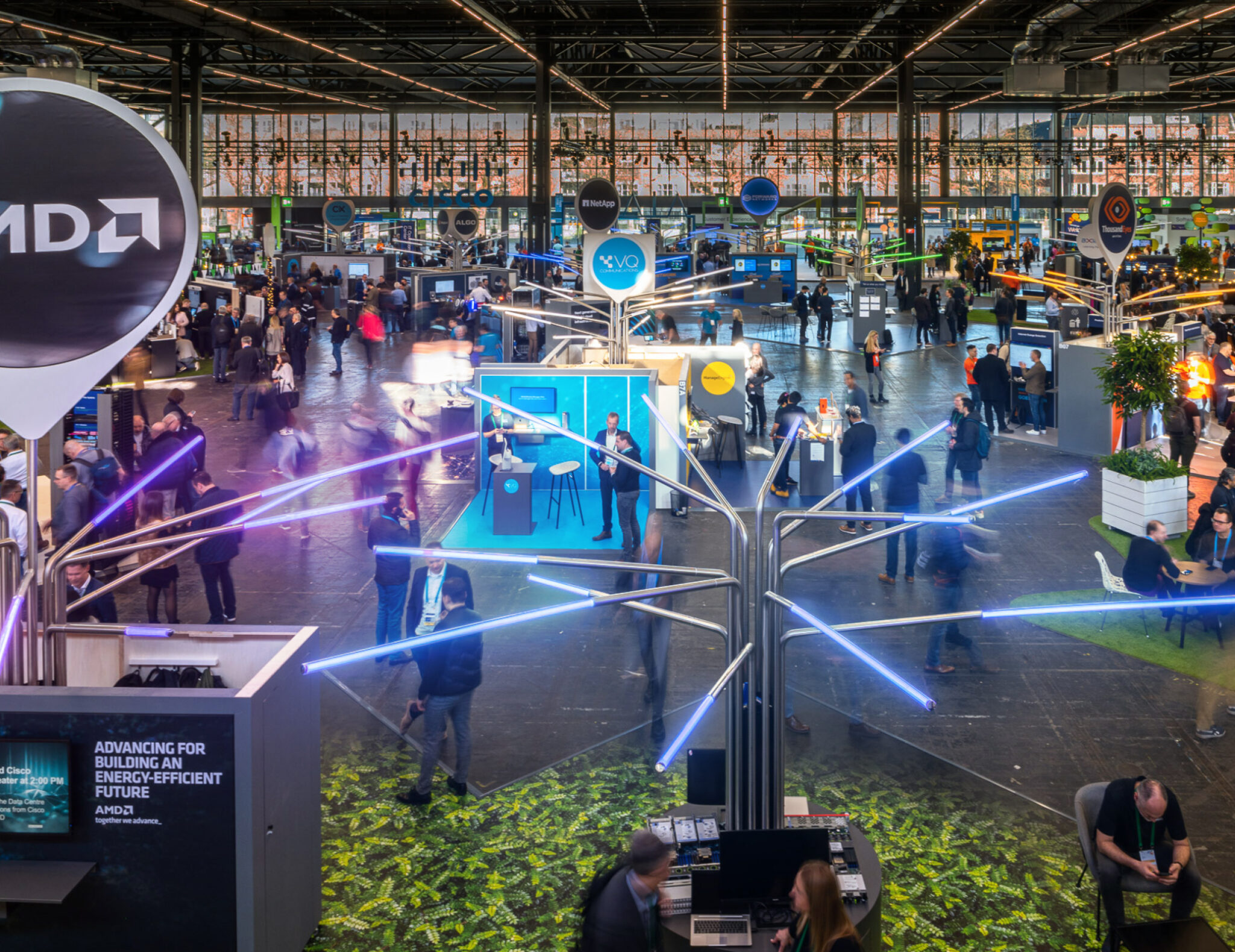Exhibition stands at Cisco World of Solutions