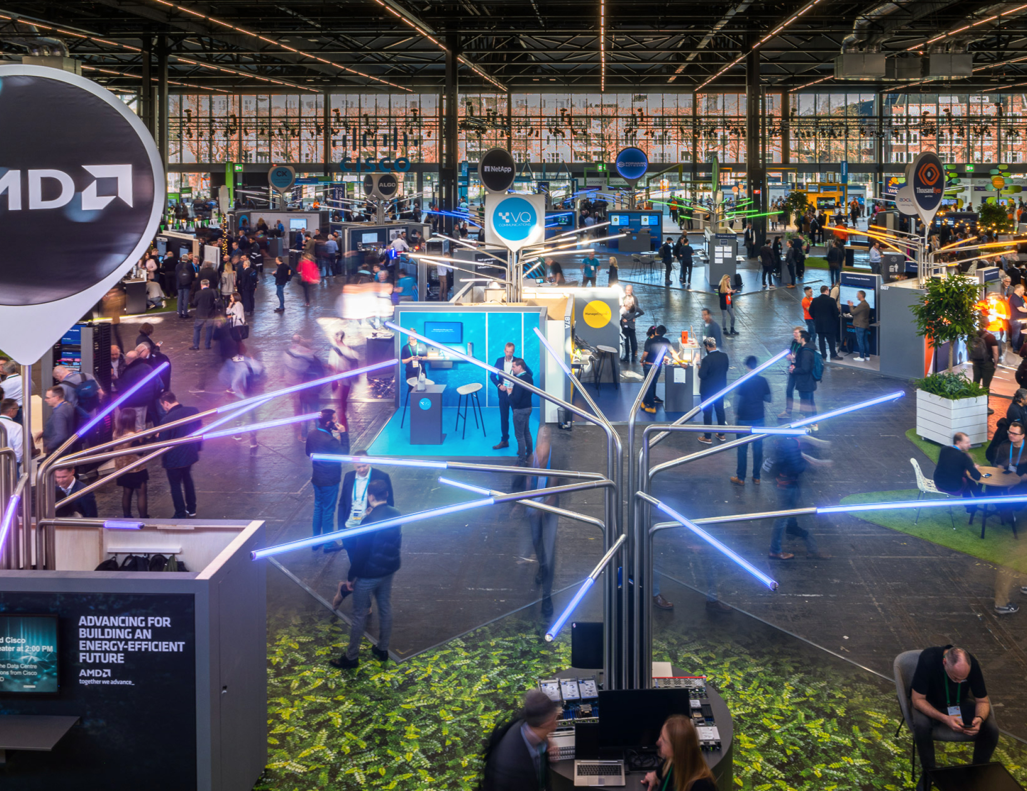Exhibition stands at Cisco World of Solutions