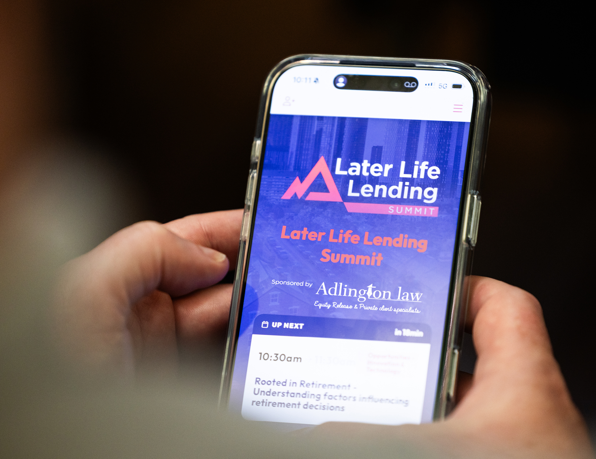 Later Life Lending Summit event app