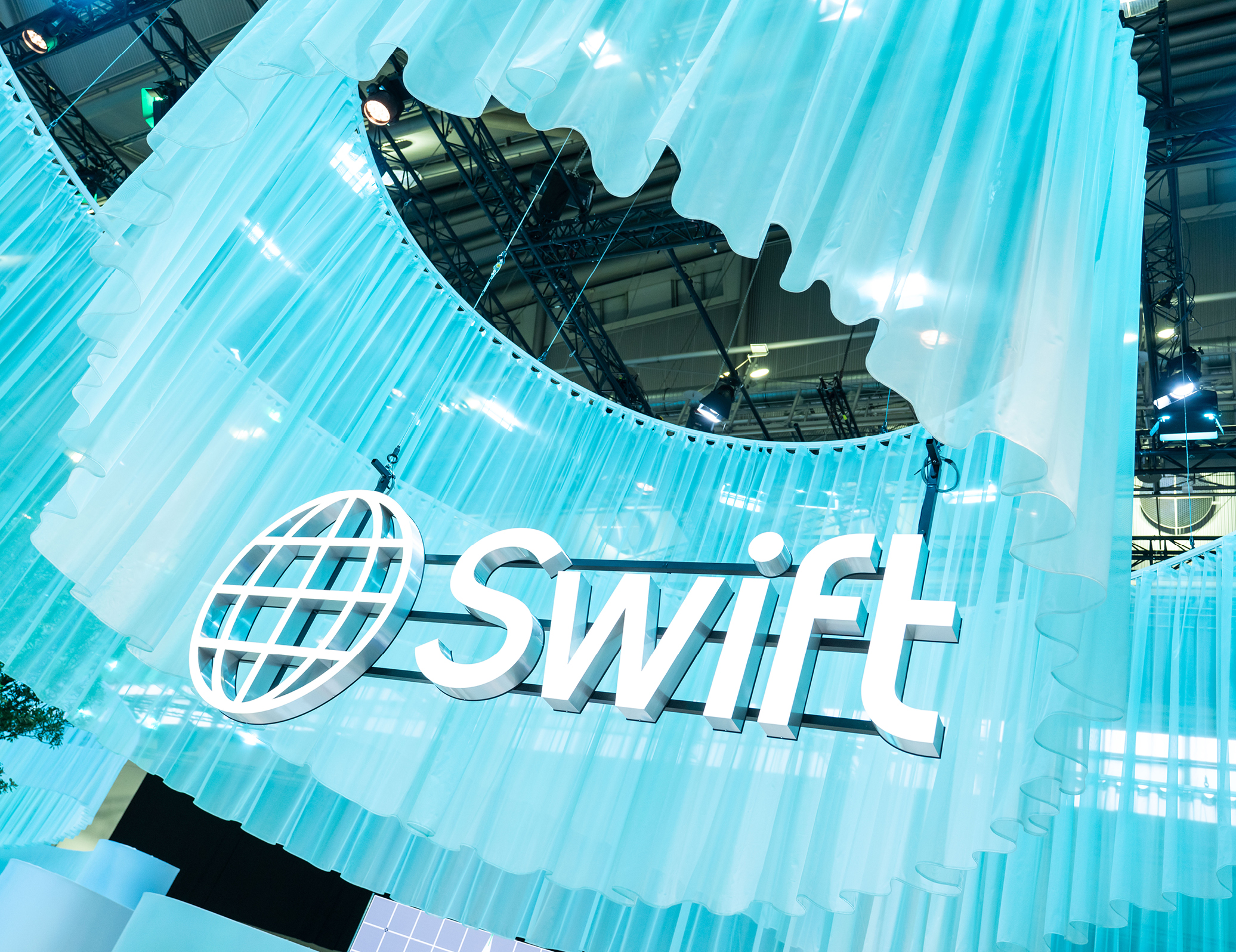 Swift exhibition stand at Sibos