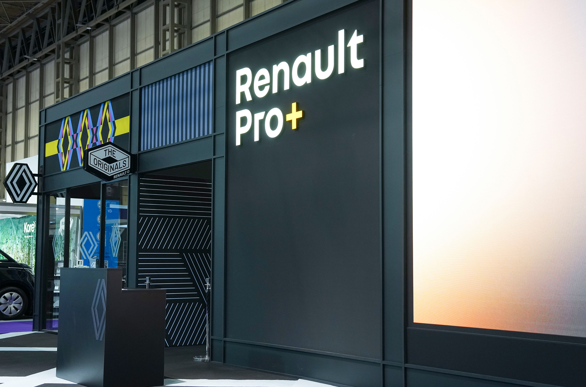 The Renault stand at the CV Show