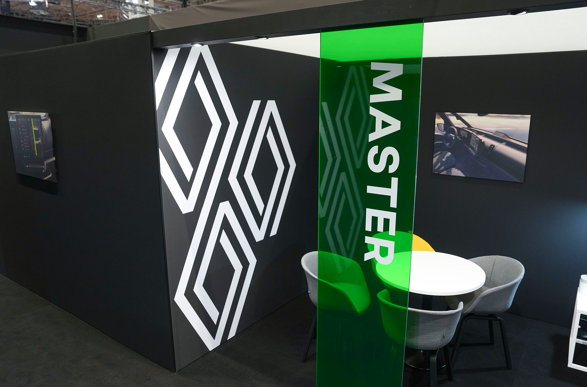 A meeting room on the Renault Stand at CV Show